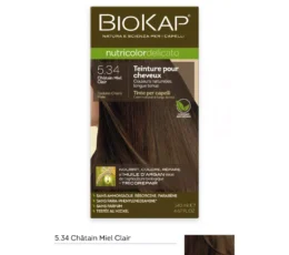 BIOKAP NUTRICOLOR DELICATO COLORATION PERMANENTE 5.34 CHÂTAIN MIEL CLAIR