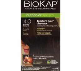 BIOKAP NUTRICOLOR DELICATO COLORATION PERMANENTE 4.0 CHÂTAIN NATUREL