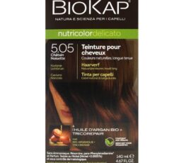 BIOKAP NUTRICOLOR DELICATO COLORATION PERMANENTE 5.05 CHÂTAIN NOISETTE