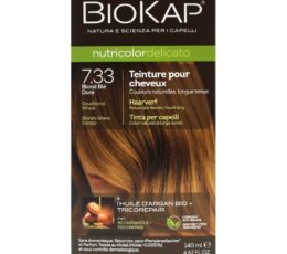 BIOKAP NUTRICOLOR DELICATO COLORATION PERMANENTE 7.33 BLOND BLÉ DORÉ