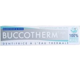 BUCCOTHERM DENTIFRICE BLANCHEUR & SOIN GOÛT MENTHE BIO 75ML