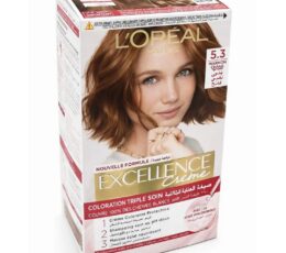 L'ORÉAL EXCELLENCE CRÈME COLORATION PERMANENTE 5.3 CHÂTAIN CLAIR DORÉ