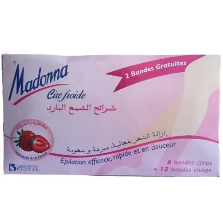 madonna-cire-froide-visage-et-corps-parfum-fraise-20-bandes-1