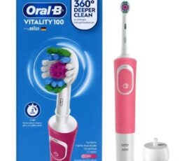 ORAL-B VITALITY 100 BROSSE À DENTS RECHARGEABLE 3D ROSE ET BLANC