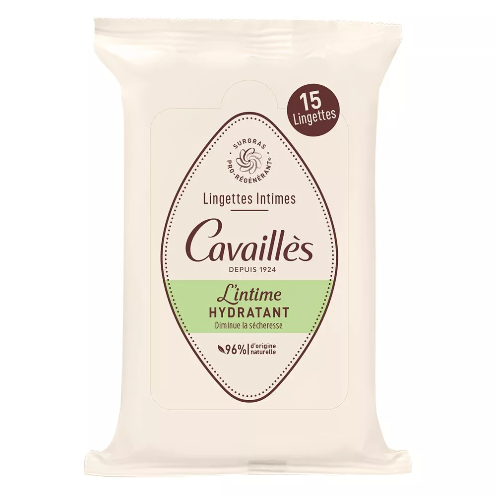 ROGÉ CAVAILLÈS LINGETTES INTIMES HYDRATANT 15U
