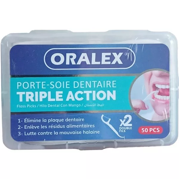 ORALEX PORTE-SOIE DENTAIRE TRIPLE ACTION 50U