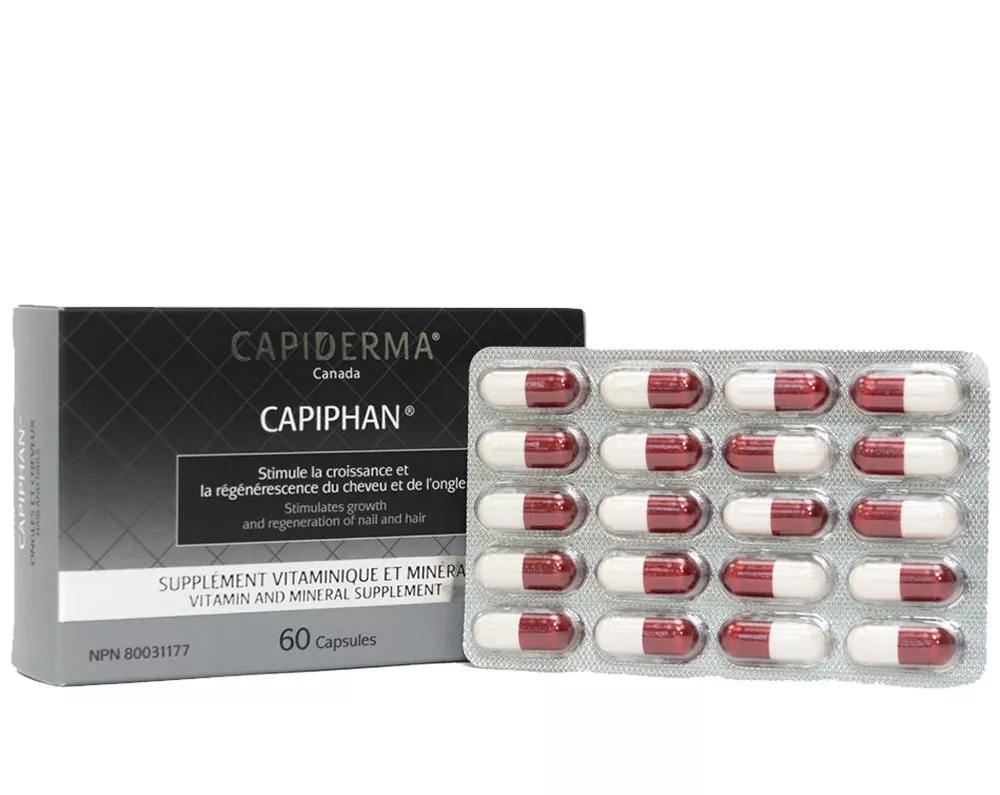 CAPIDERMA CAPIPHAN ONGLES ET CHEVEUX 60 GÉLULES + 20 GÉLULES OFFERTES