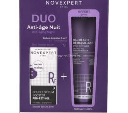 NOVEXPERT PRO-RÉTINOL DOUBLE SÉRUM BOOSTER 30ML + BAUME SOIN DÉMAQUILLANT 150ML OFFERT