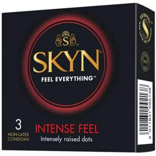 SKYN INTENSE FEEL PRÉSERVATIF TEXTURE PERLÉE 3U