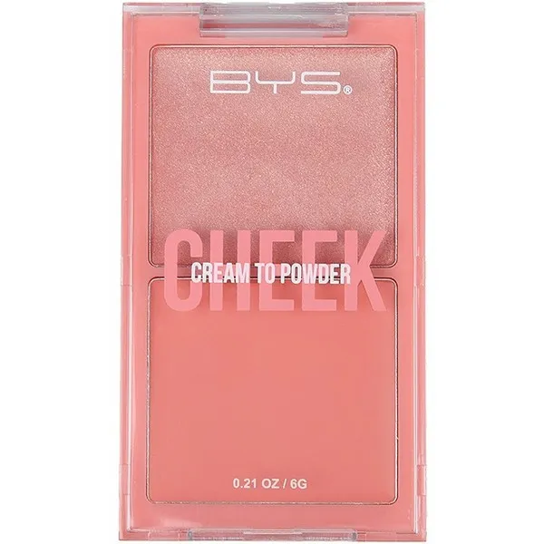 BYS CHEEK DUO CREAM-TO-POWDER BLUSH IN flirty pink