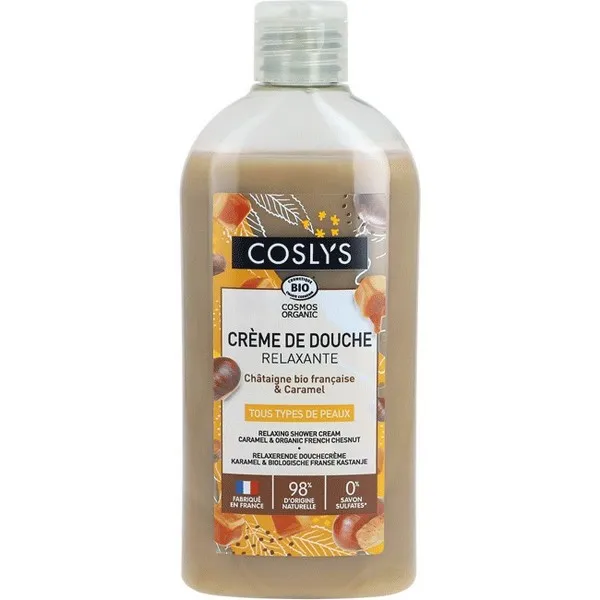 COSLYS CRÈME DE DOUCHE RELAXANTE CHÂTAIGNE BIO & CARAMEL 250ML