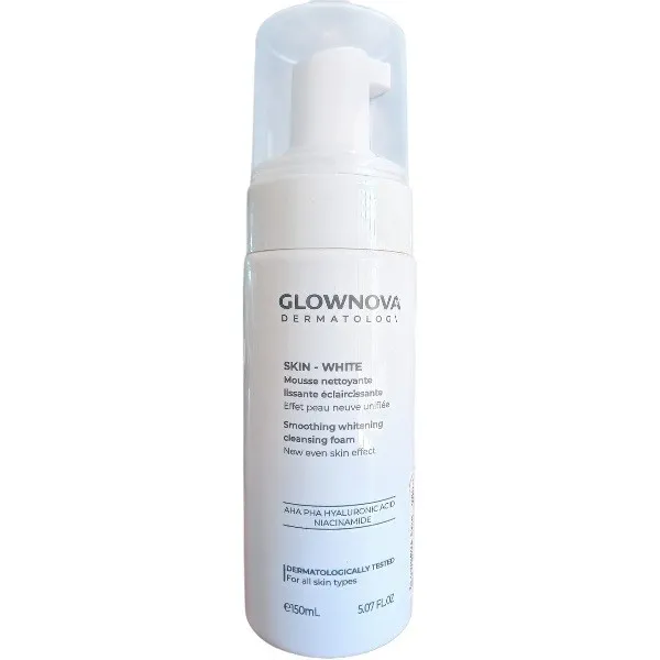 GLOWNOVA SKIN-WHITE MOUSSE NETTOYANTE LISSANTE ÉCLAIRCISSANTE 150ML