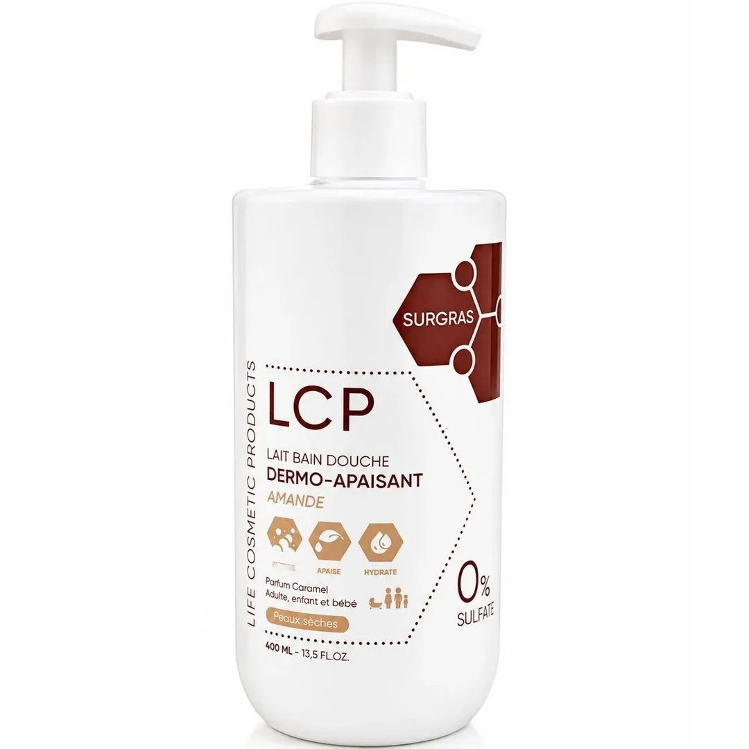 LCP SURGRAS LAIT BAIN DOUCHE DERMO-APAISANT AMANDE 400ML