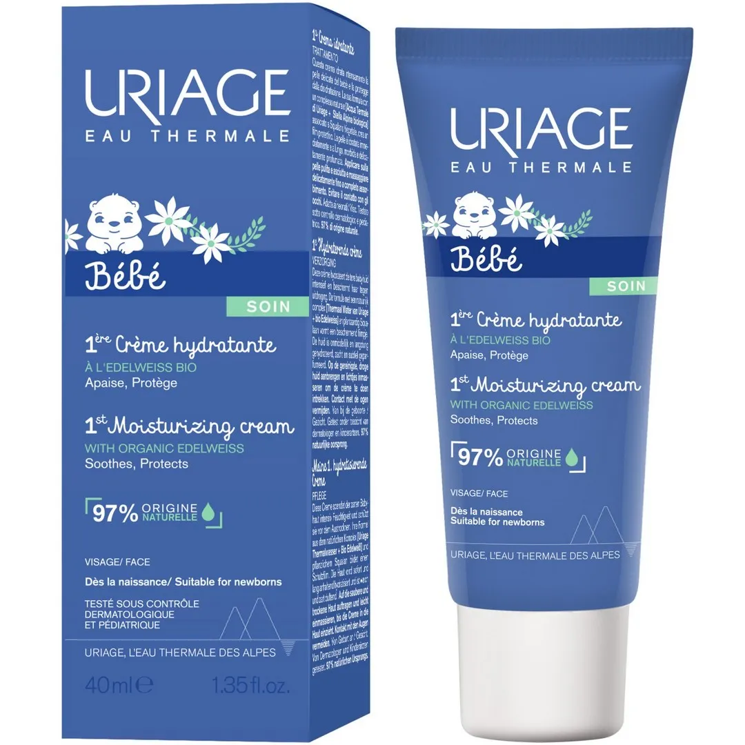 URIAGE BÉBÉ 1ÈRE CRÈME HYDRATANTE À L'EDELWEISS BIO 40ML