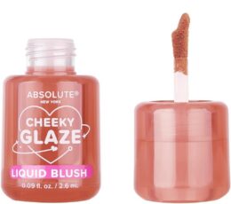 ABSOLUTE NY CHEEKY GLAZE LIQUID BLUSH MFLB02 SOFT PEACH