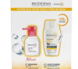 BIODERMA PHOTODERM XDEFENSE ULTRA-FLUID SPF50+ INVISIBLE 40ML + SENSIBIO H2O 100ML OFFERT