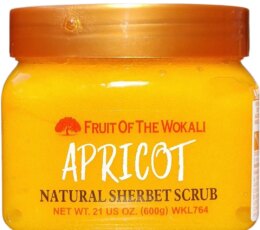 FRUIT OF THE WOKALI APRICOT NATURAL SHERBET SCRUB 600G