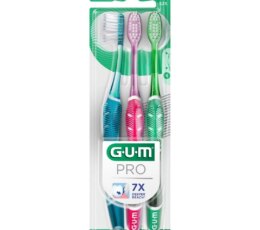 GUM PRO BROSSE À DENTS COMPACTE SOUPLE 3PCS