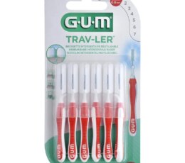 GUM TRAV-LER BROSSETTE INTERDENTAIRE FINE 0.8MM 6U