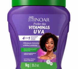 INOAR PODER DAS VITAMINAS UVA CRÈME DE SOIN BOUCLANTE RAISIN 1KG