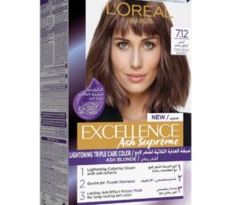 L'ORÉAL EXCELLENCE CRÈME COLORATION PERMANENTE 7.12 BLOND PERLÉ FROID