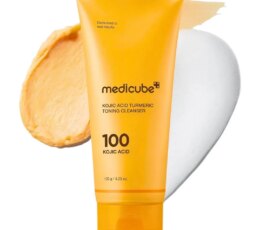MEDICUBE KOJIC ACID TURMERIC TONING CLEANSER 120G