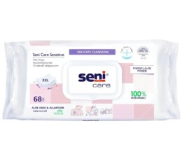 SENI CARE SENSITIVE LINGETTES HUMIDES 68U
