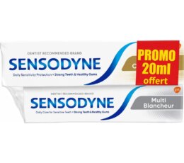 SENSODYNE DENTIFRICE MULTI COMPLET 50ML + DENTIFRICE MULTI BLANCHEUR 20ML OFFERT