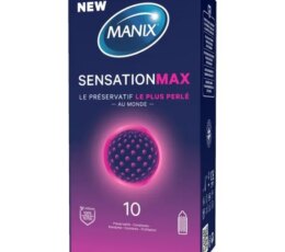 MANIX SENSATION MAX PRÉSERVATIF ULTRA-PERLÉ 10u