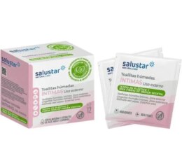 SALUSTAR LINGETTES HUMIDES INTIMES UNIDOSES 12U