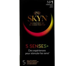 SKYN 5 SENSES+ PRÉSERVATIF SANS LATEX 5U